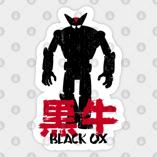 BLACK OX : Tetsujin 28-go - way kool Sticker by KERZILLA